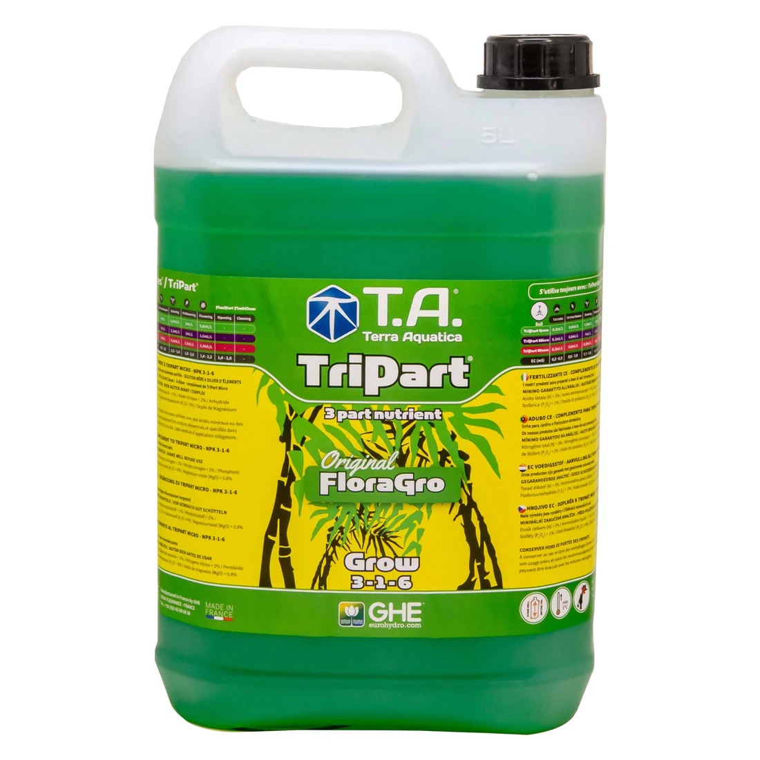 T.A. (新 GHE) 水耕・土耕栽培3パート液肥 TriPart Grow